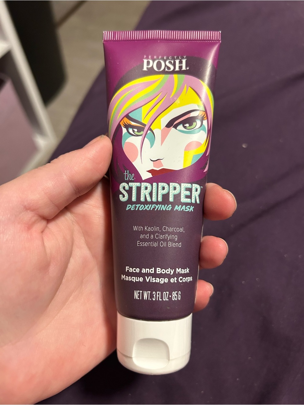 Perfectly Posh Purple Tube with White Cap